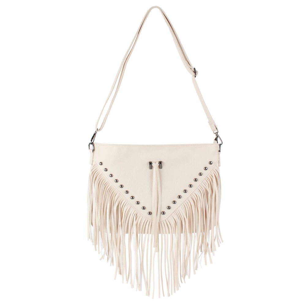 7200 PU Leather Fringe Hobo Bag Large Studded Handbag Crossbody Bag , 026